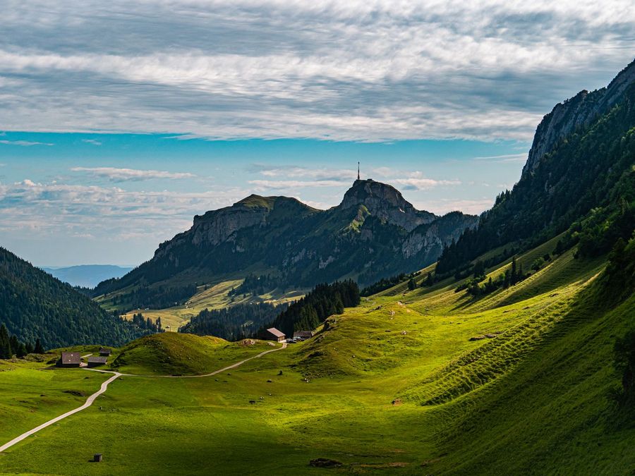 Alpenpanorama in der Schweiz